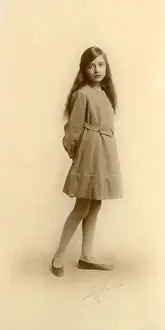Beautiful photographic portrait of a young girl