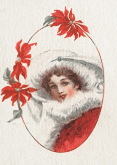 Images Dated 31st August 2012: Beautiful woman in fur trimmed coat and hat