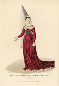 The beauty Euriant, mistress of the Count of Nevers