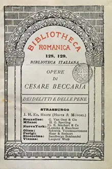 Crimes Prints: Beccaria, Cesare