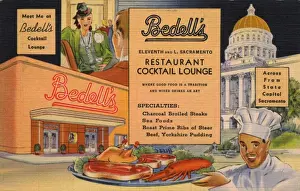 Platter Prints: Bedells Cocktail Lounge, Sacremento, California, USA