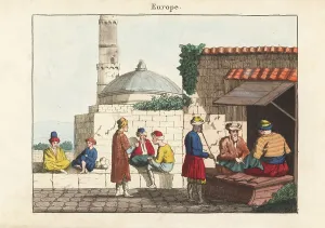 Talk Prints: The Bedesten bazaar in Larissa, Thessaly, Greece, 1800s