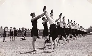 Bedford students demonstrate handstands