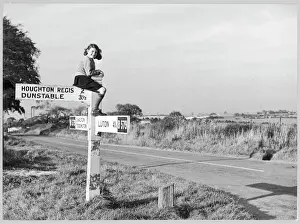 Bedfordshire road signs 1950