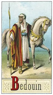 Bedouin Arab with horse