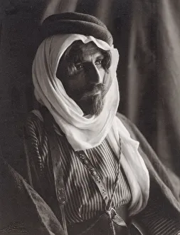 Jordan Gallery: Bedouin chief east of the River Jordan, Palestine Holy Land