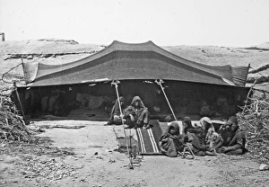 Adults Gallery: Bedouin tent with family