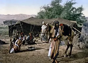 Tent Prints: Bedouin and their tent, north Africa, ca890s