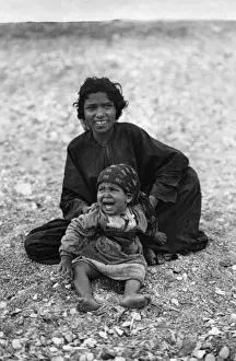 Toddlers Prints: Bedouin woman and child, Holy Land
