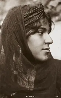 Tattoo Prints: Bedouin Woman with interesting chin tattoo