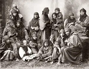 Nomadic Prints: Bedouin women and children, Egypt or Holy Land