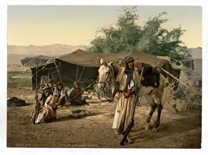 Bedouins Prints: Bedouins and their tents, Holy Land