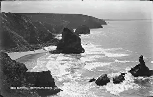 Bedruthan Prints: Bedruthan Steps, Cornwall