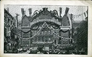 Priestley Prints: Bedstead Trades Arch during the Royal Visit, Birmingham