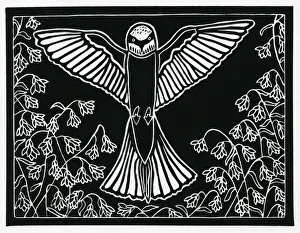 Amidst Prints: A bee-eater amidst flowers