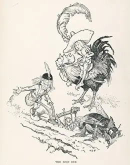 Liar Prints: Bee Pulling a Plough