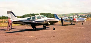 Beech Baron G-AZDK, with Beech Sierra G-BBXU