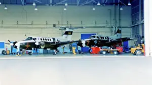 Beech C-12C Huron 73-22267 and Beechcraft U-21A Ute 66-18001