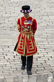 Sights Prints: Beefeater at The Tower of London