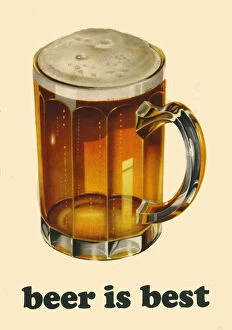 Beer is Best. Back cover of a booklet, part of the Brewers Society marketing campaign