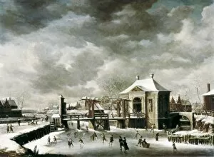 Winter Scenes Gallery: BEERSTRATEN, Abraham van (1622-1666). Amsterdam