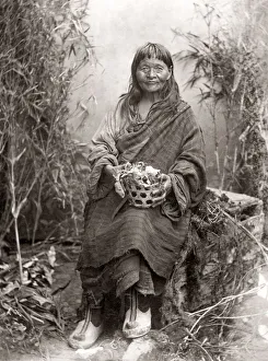 Beggar Prints: Beggar woman from Ghoom, India, c. 1880