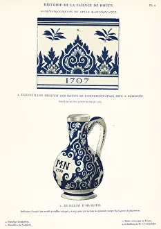 Beginnings of the festoon style, Rouen, early 18th century