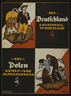 Bei Deutschland dauern der Wohlstand; bei Polen, Armut und A