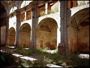 Images Dated 8th December 2015: Belchite Spain Spanish Abandoned Ruin Ruins Bombed Damage Bombing Damaged Ruined Interior Inside