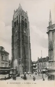 Bell Tower Prints: The Belfry, Dunkirk, Belgium
