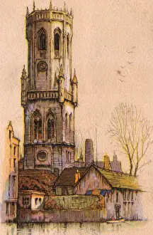 Belltower Prints: The Belfry, Gruges, Belgium