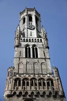 Images Dated 18th September 2008: Belfry Tower of the Cloth Hall, Bruges