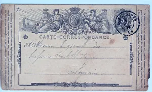 Louvain Prints: Belgain Internal circulation Postcard