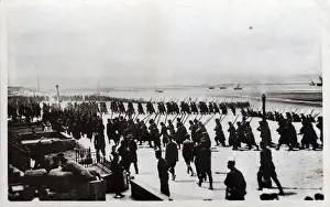 Belgian Army returns from Exercises - Dunkirk - July 1915