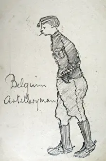 Artilleryman Prints: Belgian Artilleryman