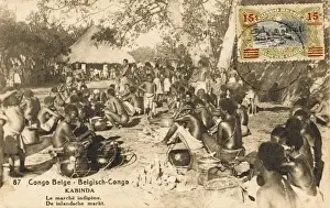 Belgian Congo - Market at Kabinda