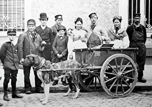 A Belgian dog cart, Victorian period
