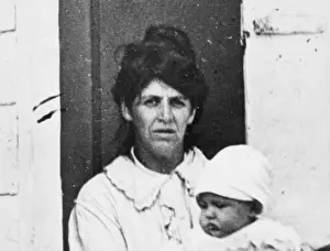 Belgian mother and baby, WW1