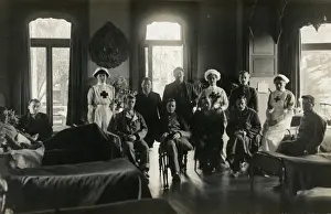 Rehabilitation Prints: Belgian Patients & VAD Staff, A Ward, Quex Park