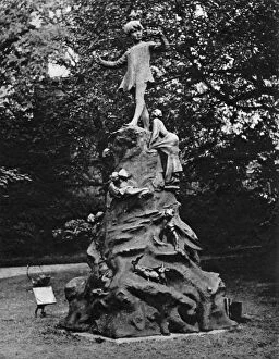 Images Dated 17th April 2012: Belgian Peter Pan statue shot by Germans in World War II