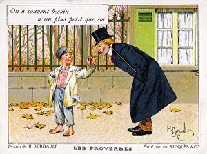 Menthe Collection: Belgian Proverb - Needing help, no matter whom provides it