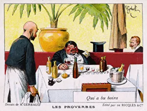 Menthe Collection: Belgian Proverb - He who drank will drink