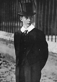 Leopold Gallery: Belgian royalty, The Duke of Brabant at Eton, WW1