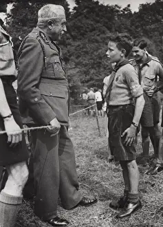 Brussels Prints: Belgian scouts at camp in Hertfordshire, WW2
