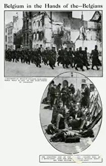 Stopping Prints: Belgian troops in Termonde, WW1