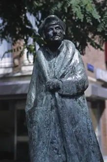 BELGIUM. Louvain. Statue of Erasmus of Rotterdam