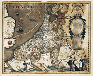 Form Collection: BELGIUM. Sint-Nikls. Mercatormuseum. Leo Belgicus