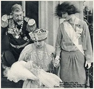 Romania Prints: The Belgrade Royal Christening: baptism of the infant Crown Prince of Yugoslavia (later King Peter II of Yugoslavia)