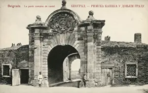 Belgrade, Serbia - Lower city - Gate of Charles (Karl) VI - built as triumphal arch