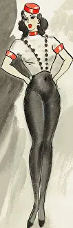 Elaborate Prints: Bell Boy (Girl?) - Murrays Cabaret Club costume design